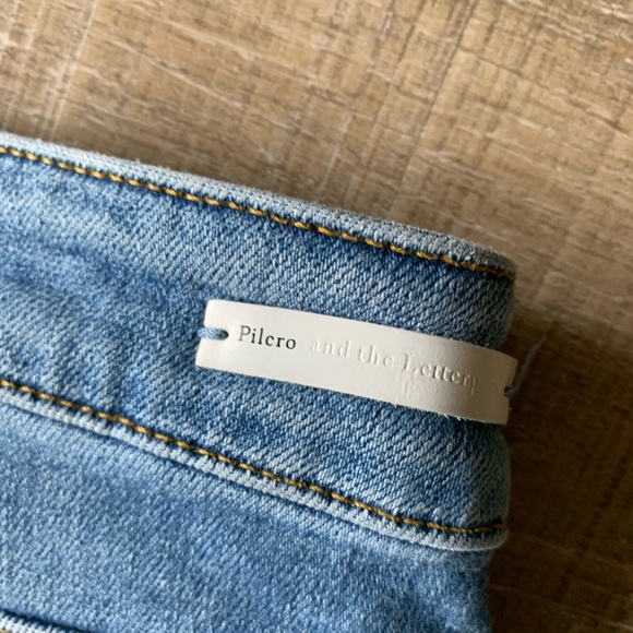 Anthropologie Pilcro women’s barrel Leg Jeans 28 ankle baggy pleat denim balloon - Picture 13 of 13